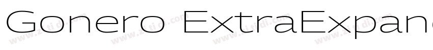 Gonero ExtraExpanded字体转换